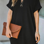 H-Shape Loose Short Sleeve Dress