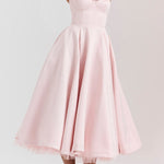 Suspender V-Neck Sleeveless Tutu Maxi Dress