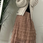Touch of Fall Ballnoon Sleeve Loose Cardigan