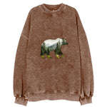 Forest Guardian Bear Vintage Sweatshirt