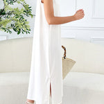 Sira Crew Neck Sleeveless Loose Comfort Solid Dress