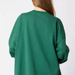 Halloween Pumpkin Sequin Loose Casual Sweatshirt