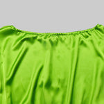 Batwing Sleeves Loose Solid Color Split-Joint Off-The-Shoulder Blouses