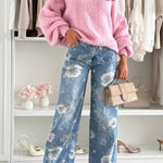 FIERRA pastel pink sweater with wool