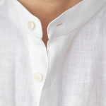 BRUNELLO SEASIDE LINEN SHIRT - White