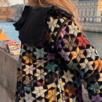 Loose Five-pointed Star Print Cotton Jacket