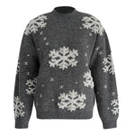 Turtleneck Christmas print knitted sweater