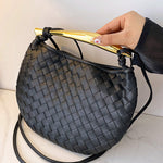 Geometric Shiny Woven Crossbody Bags Handbags