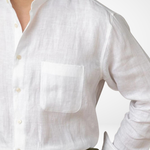 BRUNELLO SEASIDE LINEN SHIRT - White