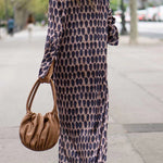 Women Casual Oval Print Dress