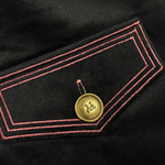 Men's Vintage Velvet Stand-Collar Multi-Button Embroidered Slim-Fit Jacket