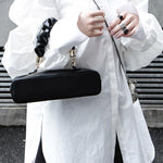 Vintage Layered Puff Sleeve Long Shirt