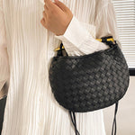 Geometric Shiny Woven Crossbody Bags Handbags