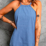 Halter Solid Sleeveless Summer Top