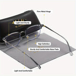 Marcivo Unisex Half-Frame Business Glasses