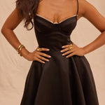 Suspender V-Neck Sleeveless Tutu Maxi Dress