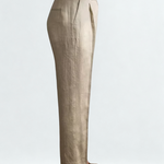 TUSCANY PLEATED COASTAL TROUSERS - Sand