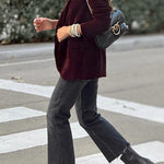Gold velvet solid color casual suit cardigan