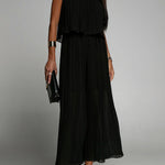 Pleated Suspender Jumpsuit