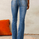 Vintage Stretch Washed Street Flared Jeans