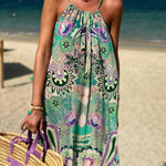 Aqua Black Silk Designer Maxi Dress