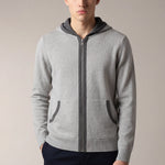 Santoni Extrafine Hoodie Grey