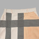 High Waisted Loose Printed Split-Joint Striped Long Skirts Skirts