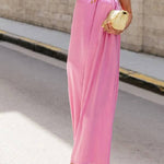 Elegant One-shoulder Lace-up Dress