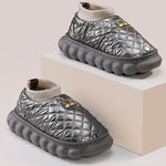 Warm Indoor Non-Slip Waterproof Soft Sole Padded Flat Shoes