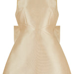 Ultimate Muse Satin Oversized Bow Detail Square Neck Mini Dress