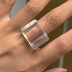 Original Stylish Resin 8 Colors Geometric Ring