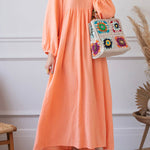 Casual Simplicity Solid Patchwork A Line Dresses