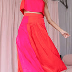 Fashion Color Matching Casual Two-piece Set