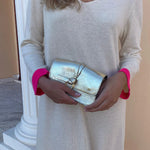 Knitted dress with cuffs combination