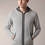 Santoni Extrafine Hoodie Grey