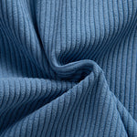 Long Sleeved Contrast Corduroy Hooded Shirt & Straight Leg Corduroy Pants