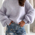FIERRA pastel pink sweater with wool
