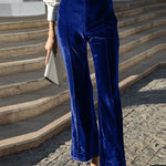 Elegant Solid Patchwork High Waist Speaker Solid Color Bottoms(5 Colors)