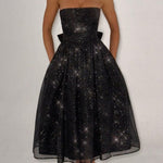 Sexy Off-shoulder Backless Bow Sexy Maxi Dress