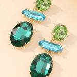 Original Statement Contrast Color Earrings