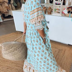 Modena™ | Casual Printed V-neck Half Sleeve Dress