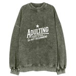 Adulting One Star Do Not Recommend Vintage Sweatshirt