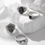 Simple Fashion Cross Ring 4Pcs/set