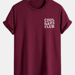 Regular Fit Cool Dads Club Print Cotton T-Shirt