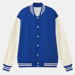 Jersey Contrast Preppy Jacket