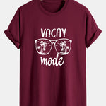 Regular Fit Vacay Mode Print Cotton T-Shirt