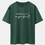 Perfectly Imperfect Print Drop Shoulder Oversize T-Shirt