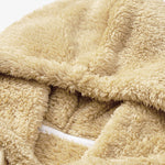 Bear Embroidered Patch Teddy Hoodie & Teddy Jogger Pants