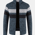 Striped Zip Up Sweater