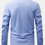 3 Pieces Non-Iron Hidden Placket Stand Collar Dress Shirt